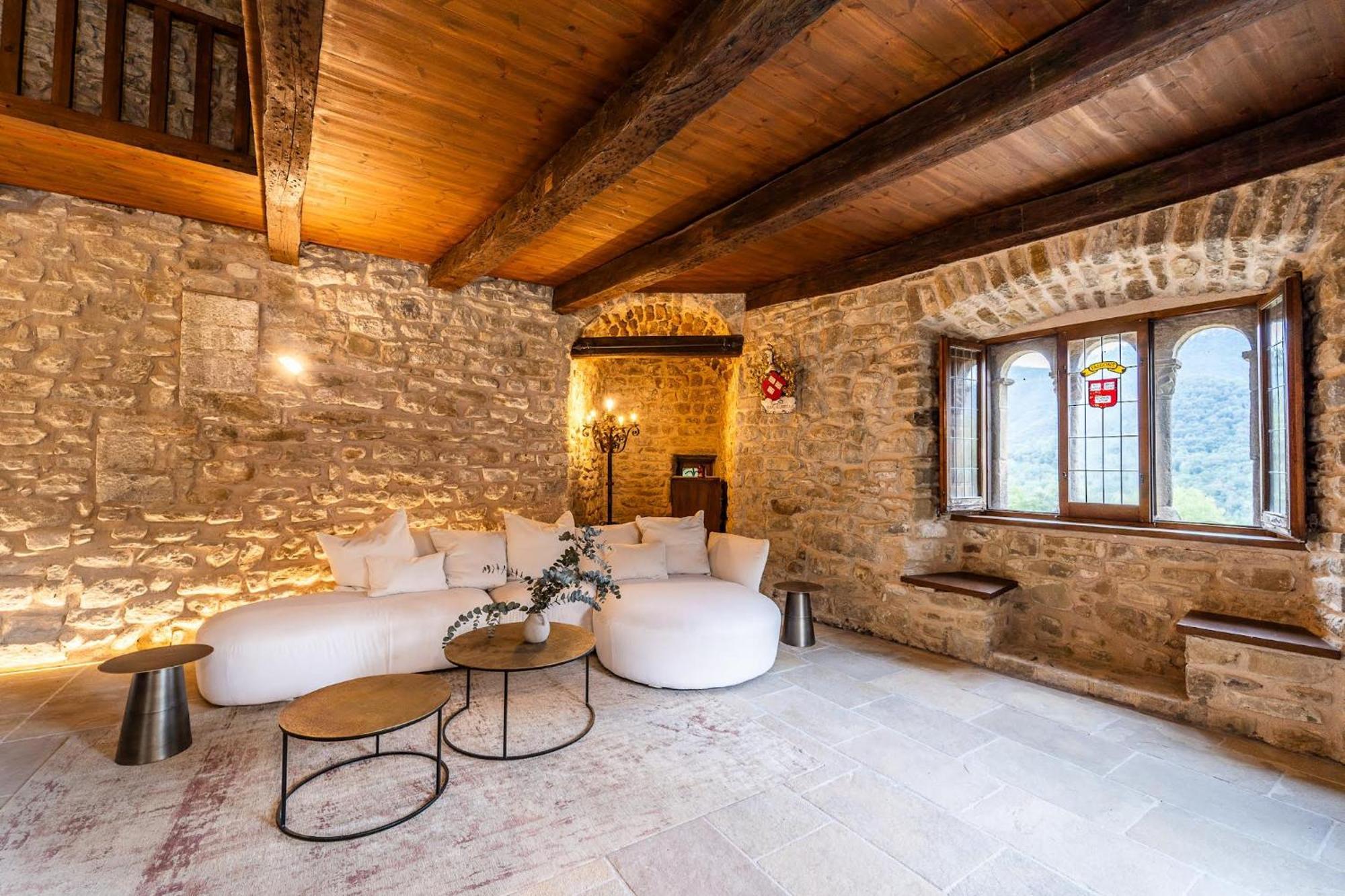 Vila Castell In Girona Sant Miquel de Campmajor Exteriér fotografie